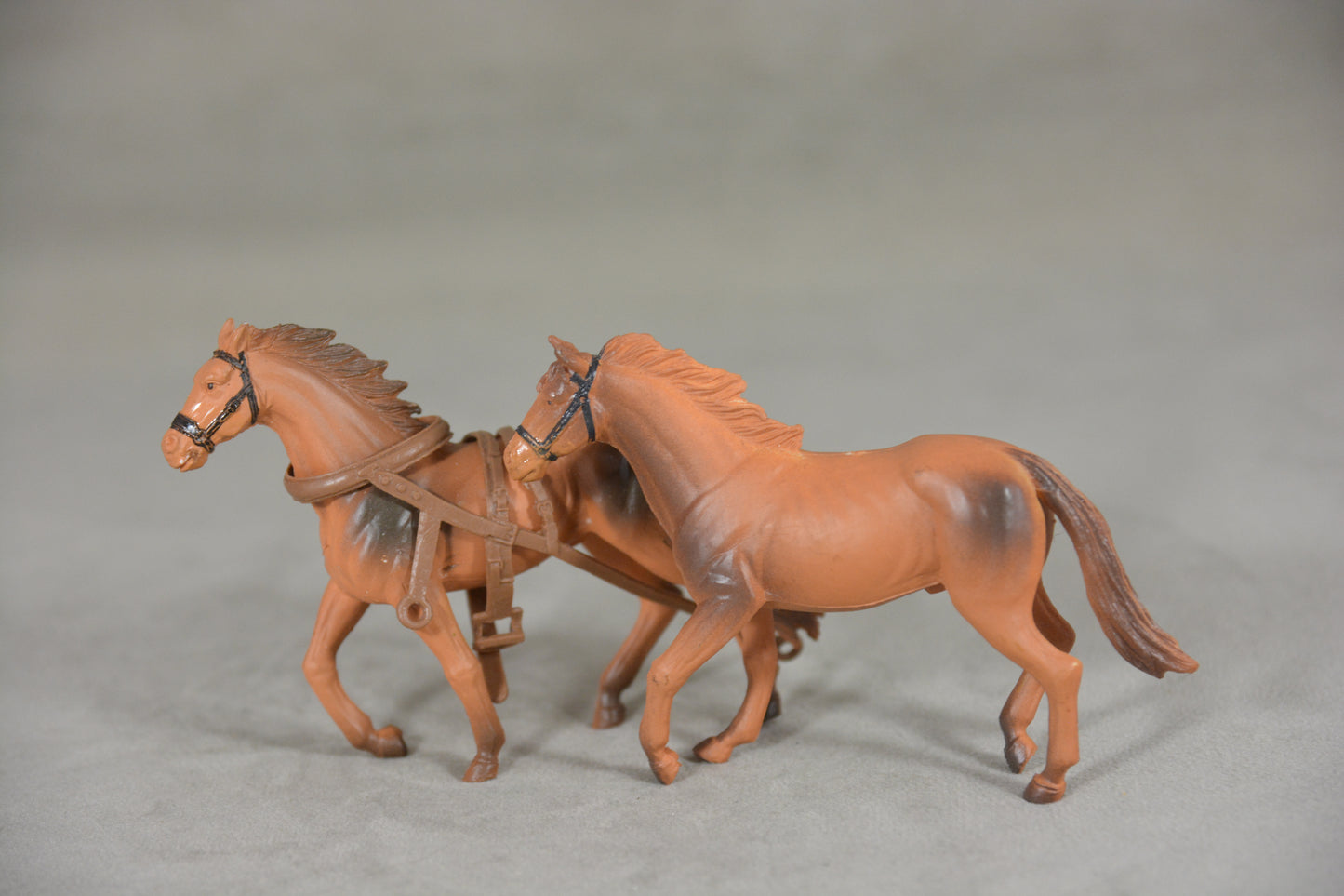 Plastic Horse Pair