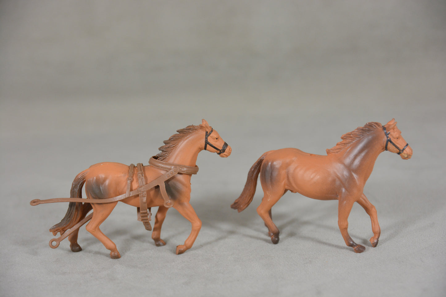 Plastic Horse Pair