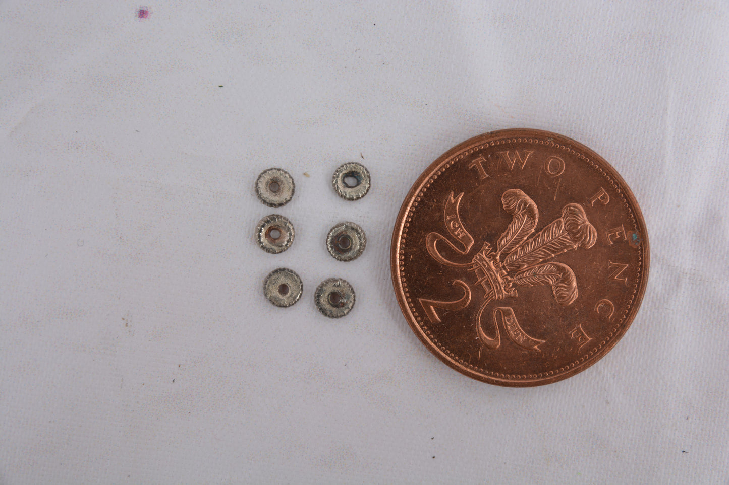 Cast Pewter Concho Beads