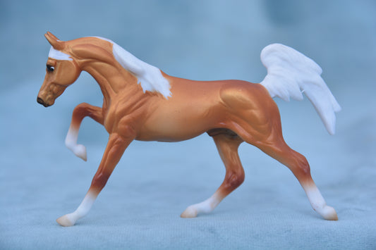 Palomino Galloping Arabian Stallion