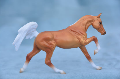 Palomino Galloping Arabian Stallion