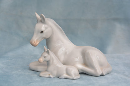Grey Mare & Foal