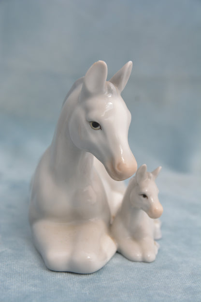 Grey Mare & Foal