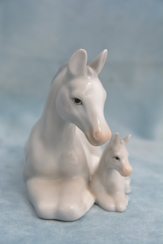 Grey Mare & Foal
